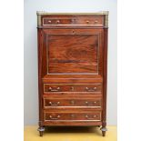 A Louis XVI style escritoire in mahogany (*) (137x75x36cm)