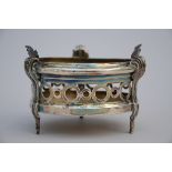 A silver brazier by De Rudder, Bruges 18th century (15x11cm)