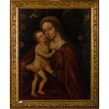 Anonymous (16th century): painting (o/p) 'Madonna and Child' (49x64cm)