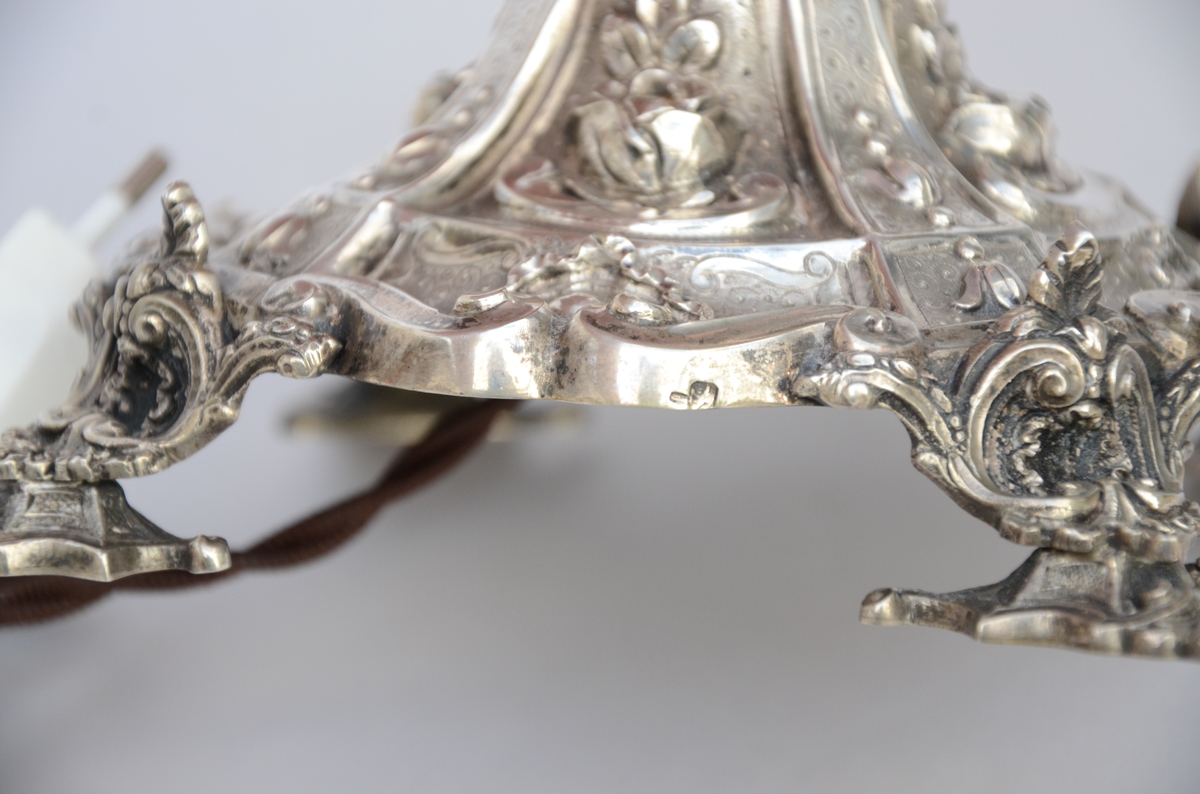 A Silver lamp, Louis-Philippe (29cm) - Image 3 of 3