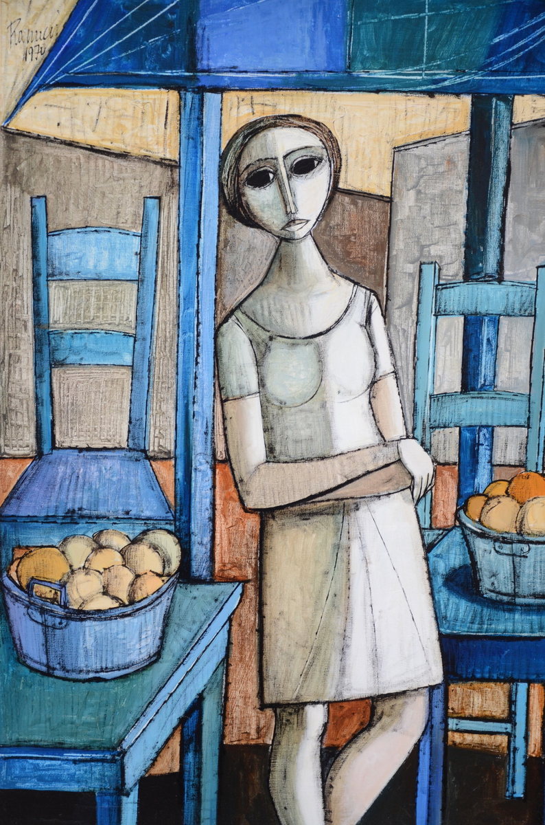 Ranucci: painting (o/c) 'lady in interior' (62x93cm) - Image 2 of 4