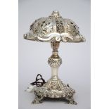 A Silver lamp, Louis-Philippe (29cm)