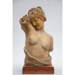 Marnix d'Haveloose: 'ladies bust' in terra cotta (67cm)