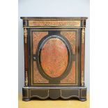 A Napoleon III cupboard with Boulle inlaywork (40x86x110cm)