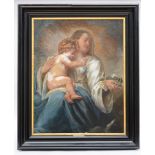 Anonymous (17th century): painting (o/c) 'Madonna and child' (*) (103x80cm)