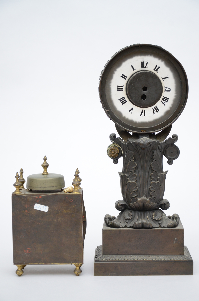 Lot: Charles X clock + alarm clock by Le Roy ‡ Paris (*) (35cm) - Image 4 of 4