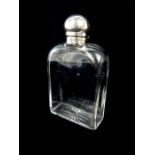 A Late Victorian Glass and Sterling Silver Mounted Decanter.