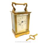 A Brass Carriage Clock by Rapport