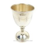 A Sterling Silver Goblet.