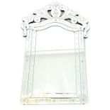 A Venetian style wall mirror