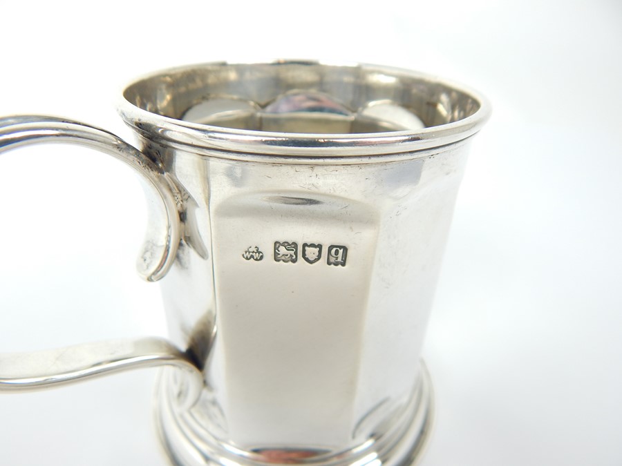 A George V Sterling Silver Christening Mug. - Image 2 of 2