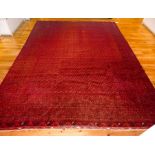 A large and fine Persian Turkoman carpet