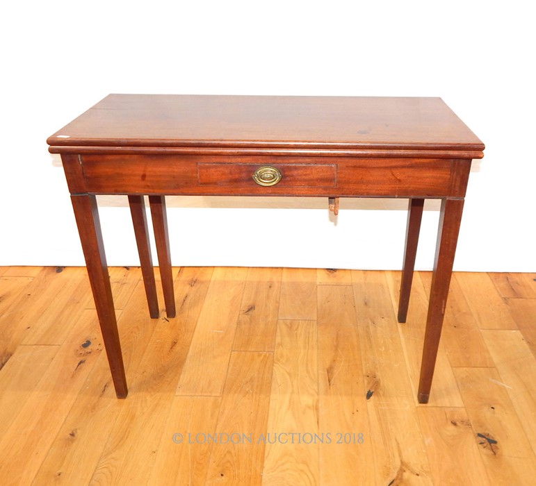 A George Mahogany Tea Table. - Image 2 of 3