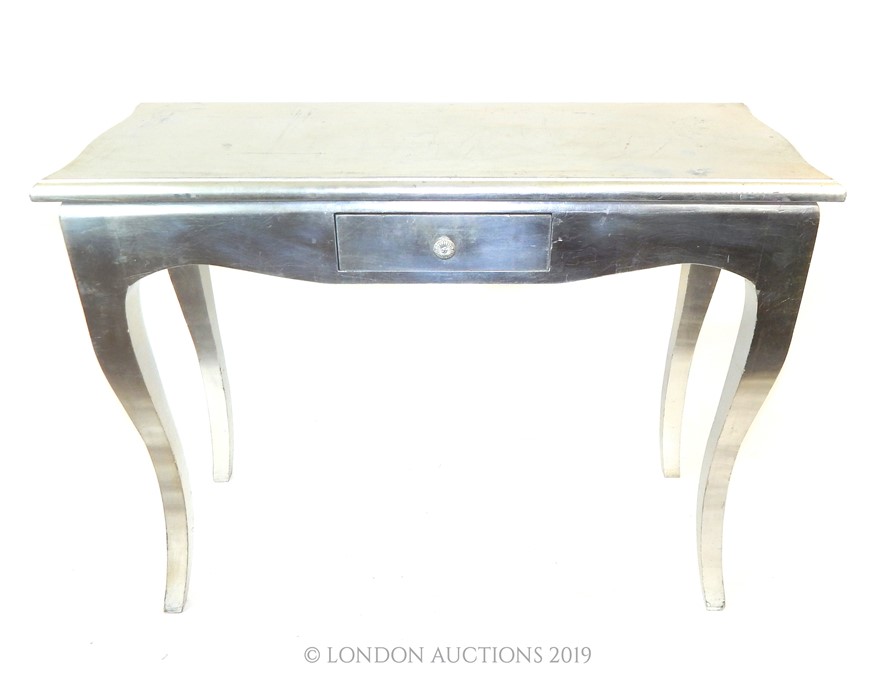 A silver console table - Image 2 of 2