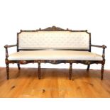 Late 19th century painted settee