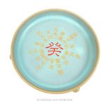 A Chinese Ru Ware Dish Monogram To Base.