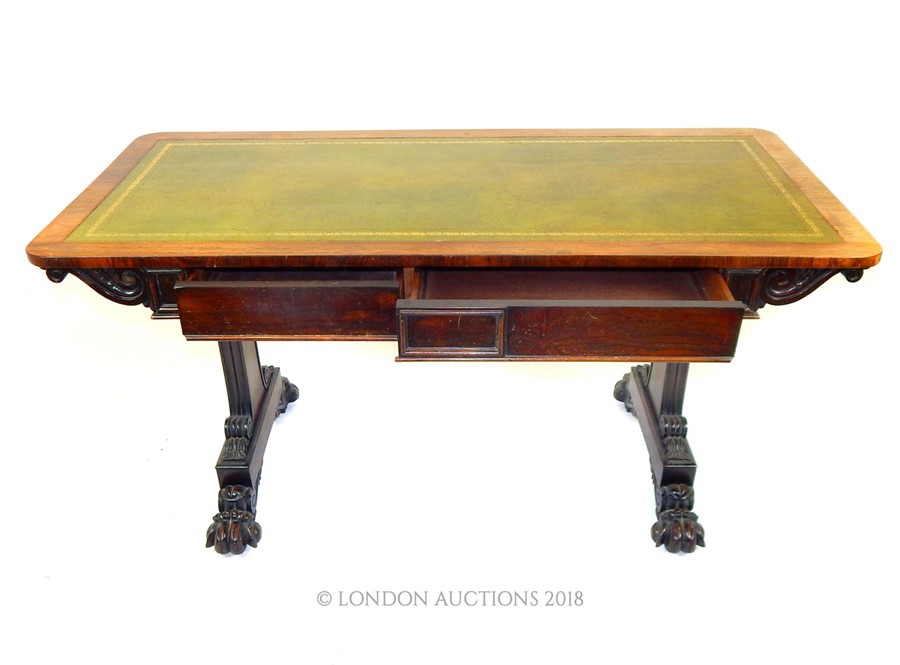 A Fine Regency Rosewood Sofa Table. - Image 2 of 4