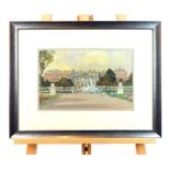 A J Meyer Exhibited Circa 1935. Gouache. Hampton Court Palace.