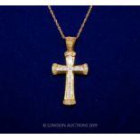 A cross pendant.