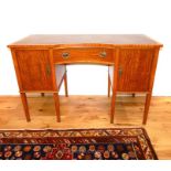 A Mahogany Leather Top Desk.