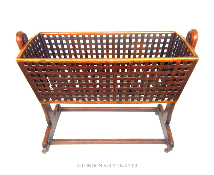 An Antique Mahogany Childs Crib - Image 2 of 2