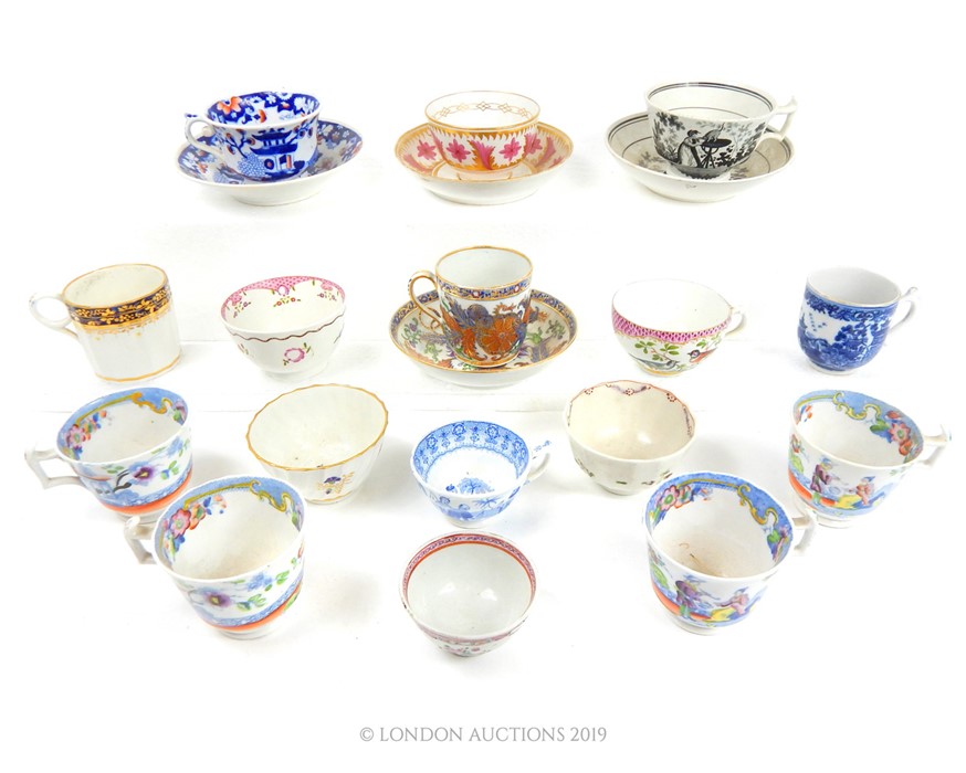 20 Assorted China Cups, Saucers And Bowls From The 18th, 19th And 20th Centuries.