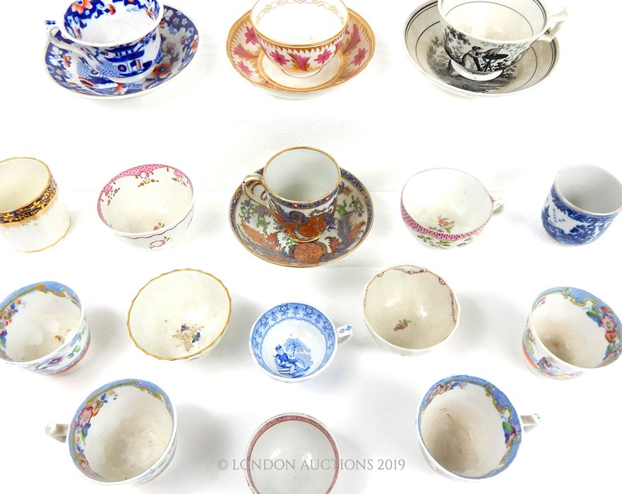 20 Assorted China Cups, Saucers And Bowls From The 18th, 19th And 20th Centuries. - Image 5 of 5