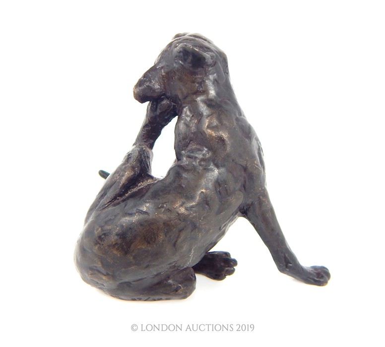 Bronze Cat Figurine By Paul Jenkins - Bild 3 aus 4