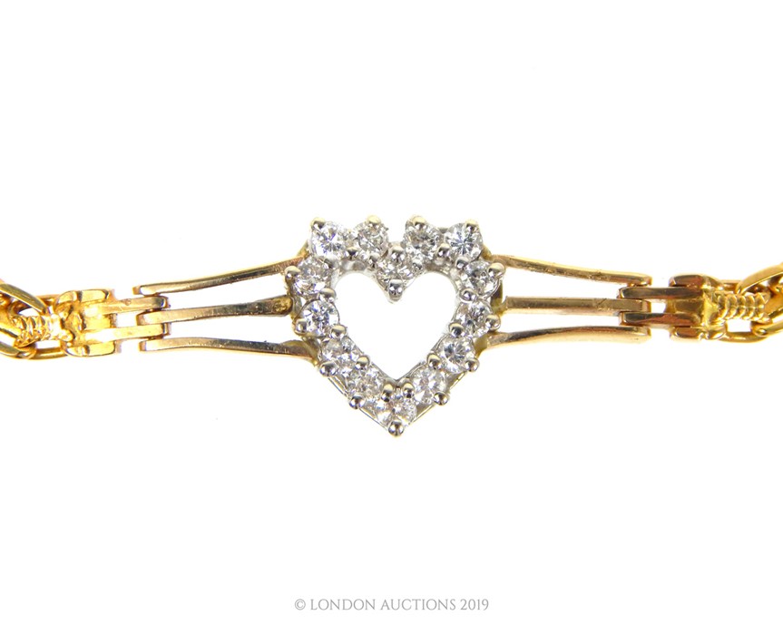 Yellow and White Gold Bracelet. - Image 2 of 3