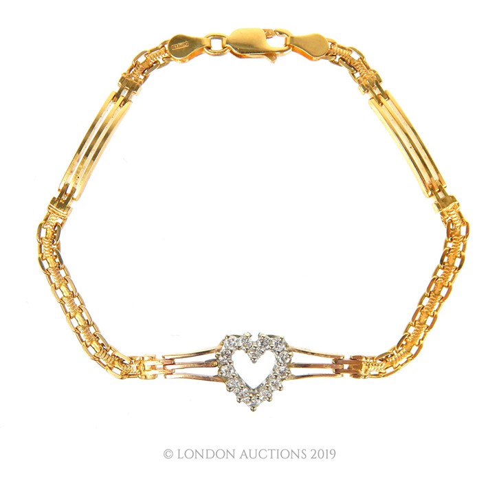 Yellow and White Gold Bracelet.