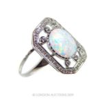 an Opalite dress ring.