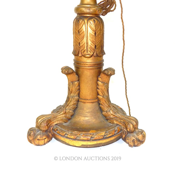 An Italian Gilt Wood Standard Lamp. - Image 3 of 3