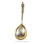 A Late Nineteenth Century German Sterling Silver Apostle Spoon.