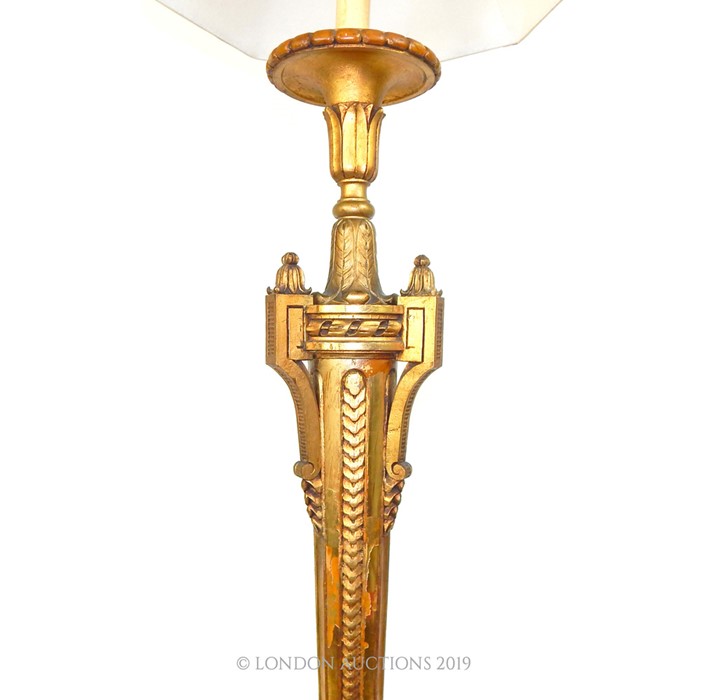 An Italian Gilt Wood Standard Lamp. - Image 2 of 3