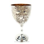 A Late Victorian Sterling Silver Goblet.