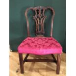 Eight Mahogany Chippendale Design Dining Chairs.