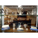Large Quantity Of SIlver Plated Items To Include Cutlery And Salvers