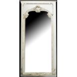 A Carved Giltwood Painted Mirror.