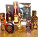 A Quantity Of Spirits To Include Glenfiddich, Metaxa And Others