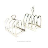 Two Sterling Silver Toast Racks.