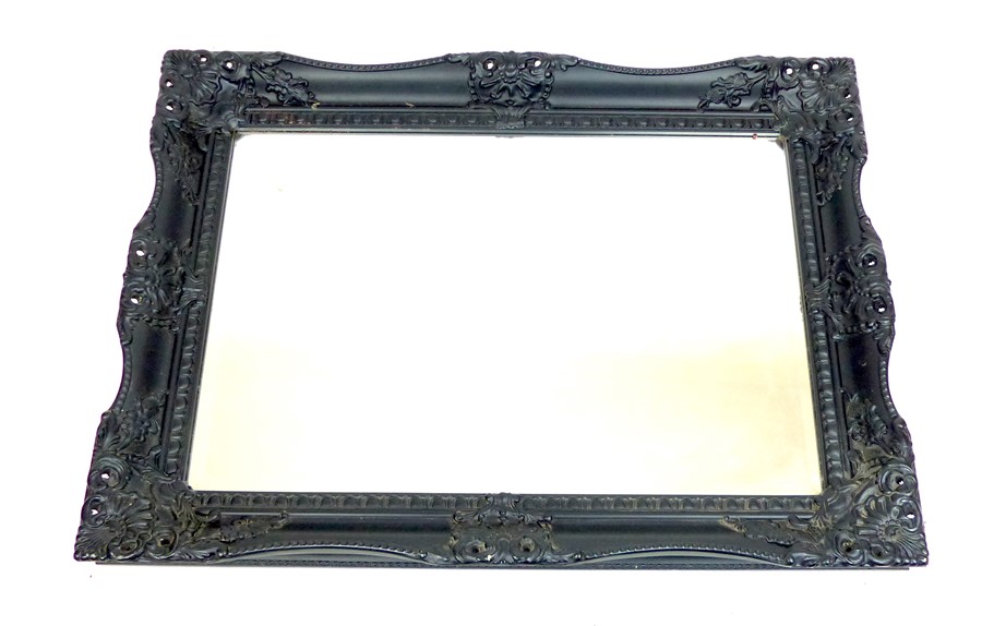 Large Black Framed Mirror