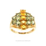 A Vintage 9 Carat Gold Dress Ring