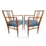 Pair of Gordon Russell Mid-Century Modern Armchairs (Model 6409)