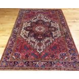 Persian Heriz Carpet.