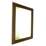 Large Carved Hardwood Framed Wall Mirror.