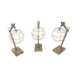 Three Industrial Style Lamps.