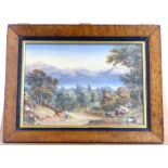 19th Century Walnut Framed Landscape