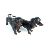 Bronze Miniature Figures of Dachshund's.