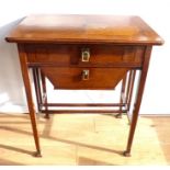 A Victorian Two Drawer Side Table