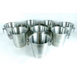 Eight champagne ice buckets